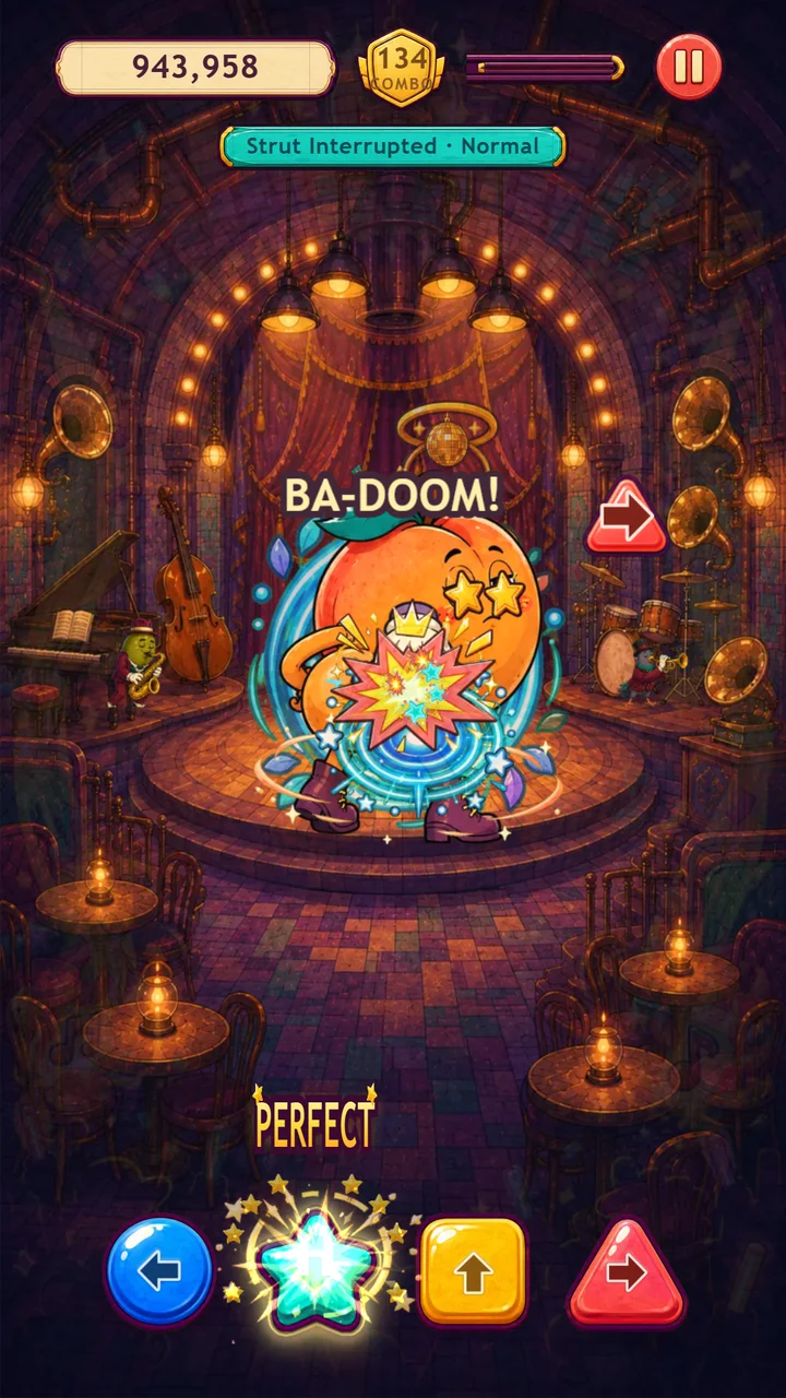 A Perfect hit: Deadpan Peach takes the slap on the beat